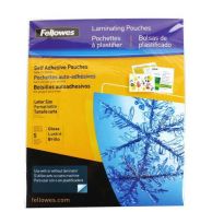Fellowes Self Adhesive Letter Size Laminating Pouches 5pk - 52205