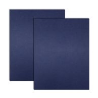 Navy Embossed Grain Paper Covers (200 Covers / Pack) Image 1