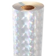 Checkerboard Holographic Foil Fusing Rolls [Transparent Underlay] Image 1