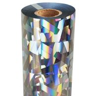 Cracked Ice Stained Glass Holographic Foil Fusing Rolls Image 1