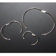 1-1/4" Silver Metal Loose Leaf Binding Rings (100/Pk) Item#11MLLBR114