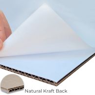 Heat-Activated notFOAM™ Biodegradable Corrugated Mounting Boards [3/16" Thick] - Great sustainable eco-friendly foam board alternative
