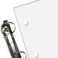 3 Hole Punched Paper for Ring Binders