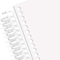 Spiral Binding Coil Punched Paper (Binding Spine Sold Separately)