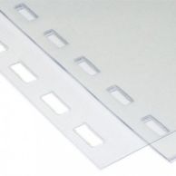 Plastic Comb & Spiral-O Wire Binding Pre-Punched Clear Gloss Covers (Pack of 100)