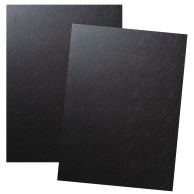 Black Poly Leather Report Covers