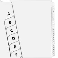 Avery Side Letter A-Z Tabs in Collated Sets