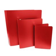 Red Letter Size Poly Binders (Case of 100)