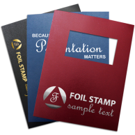 Custom Foil Stamp and Printed Vinyl Binding Covers