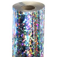 Shattered Glass Holographic Laminating Toner Foil with Silver-Underlay #SP-152 (Price Per Roll)