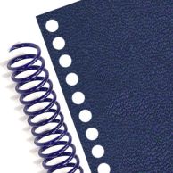 Spiral Binding Coil Pre-Punched Vinyl Covers (Pack of 100)
