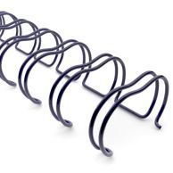 2:1 Navy Blue Wire Binding Spine | Twin Loop Metal Binder Supplies with 2:1 Pitch Spacing for Small Books