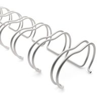 2:1 Pewter Wire Binding Spine | Twin Loop Metal Binder Supplies with 2:1 Pitch Spacing for Small Books
