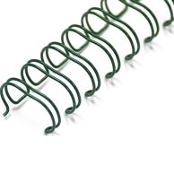 3/8" Green Wire-O® Binding Supplies [3:1 Pitch] (100/Bx)