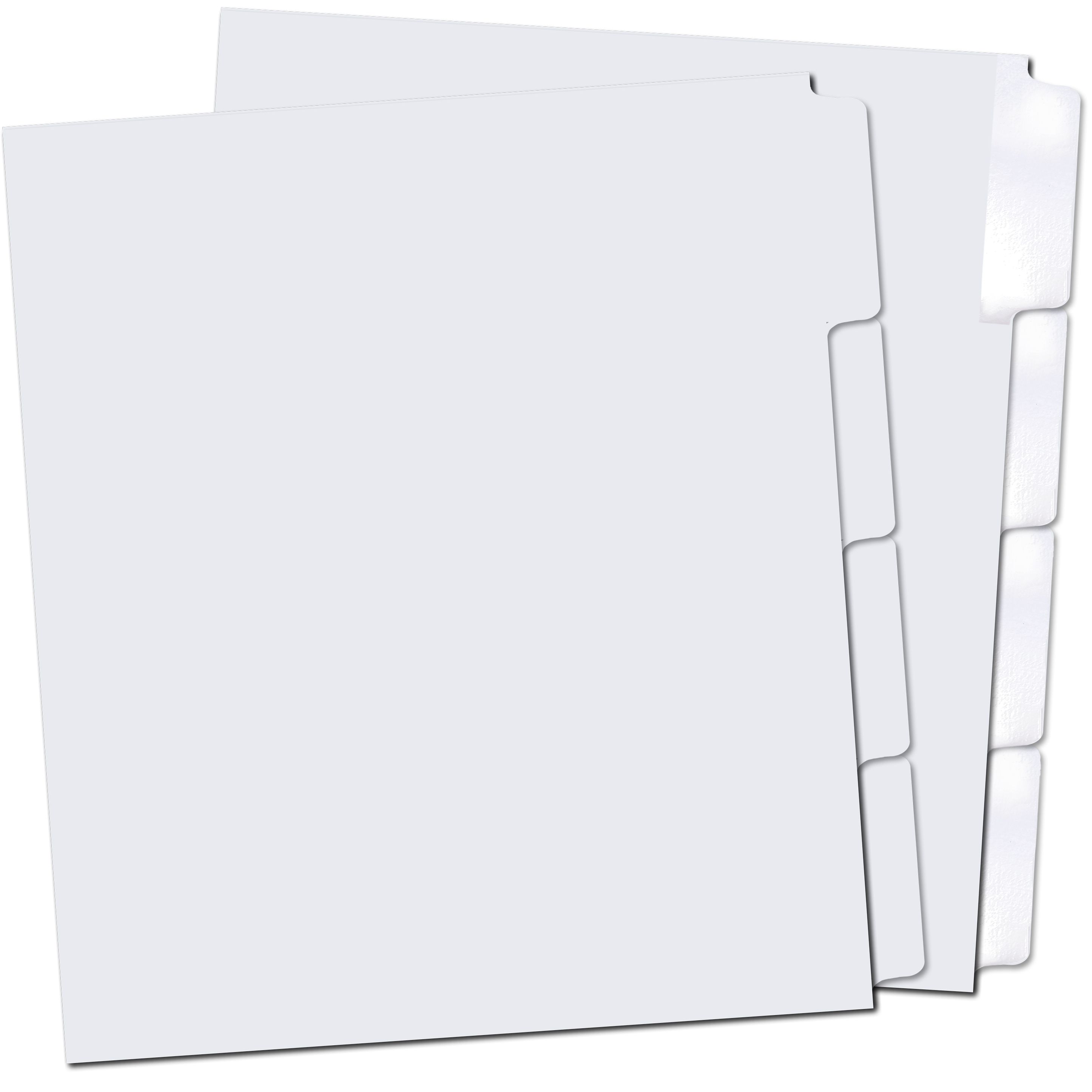 4th Cut Straight Collated Copier Tabs