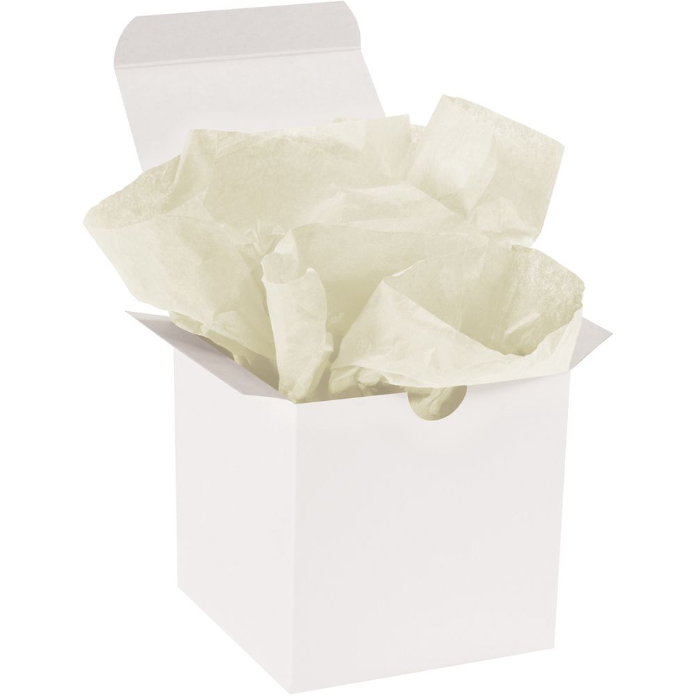 20" x 30" French Vanilla Gift Grade Tissue Paper - 480 Sheets Per Case