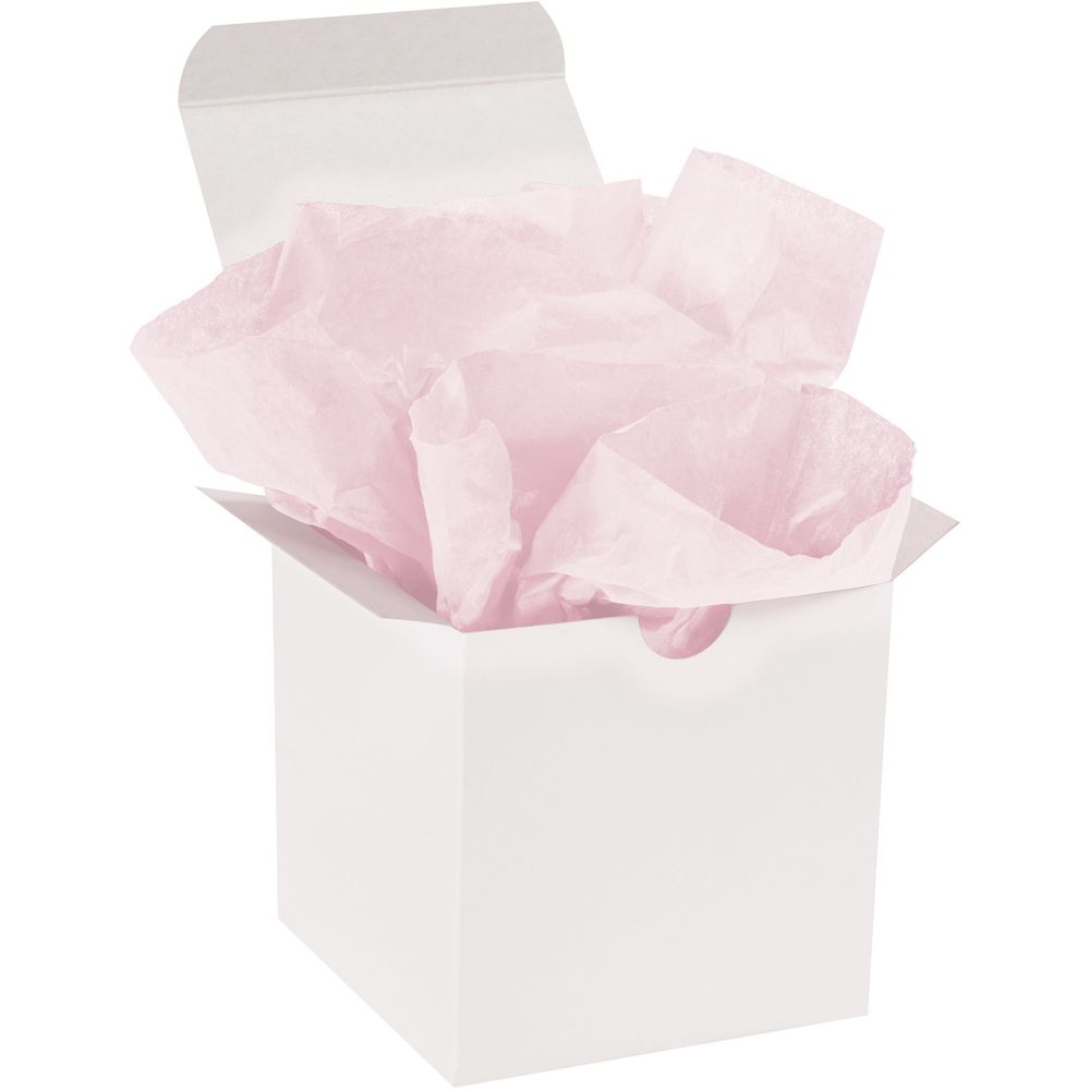 20" x 30" Light Pink Gift Grade Tissue Paper - 480 Sheets Per Case