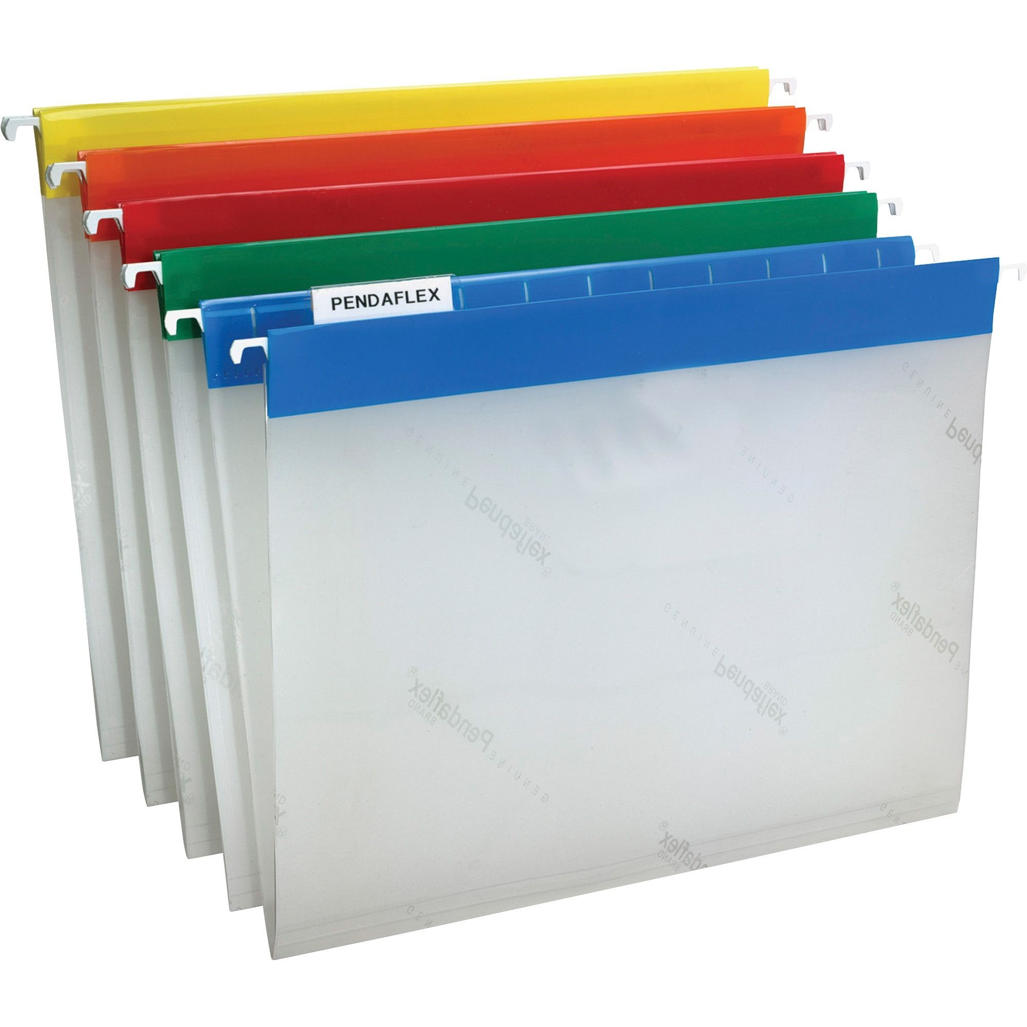 Pendaflex EasyView Poly Hanging Folders with 1/5-Cut Tabs [Assorted, Letter-Size] - 25/Box