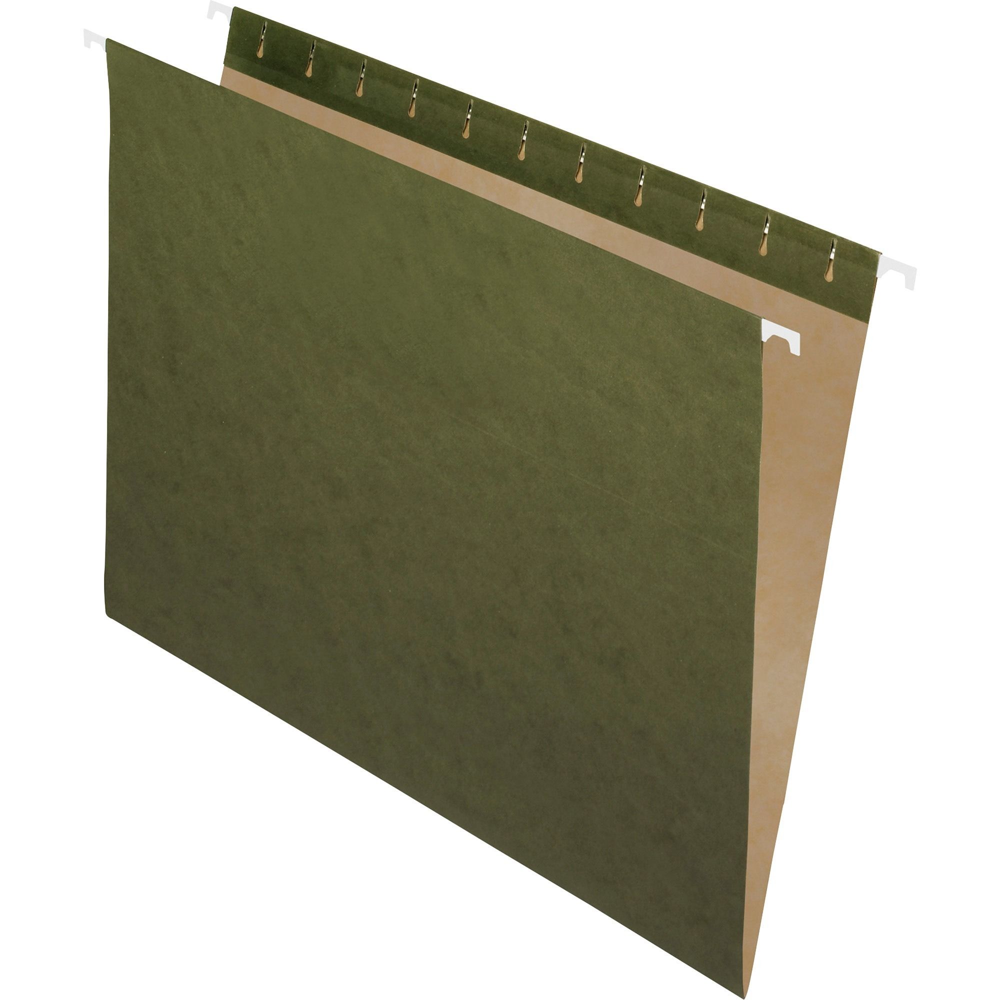 Pendaflex Essentials Green Recycled Hanging Folders - 25/Box