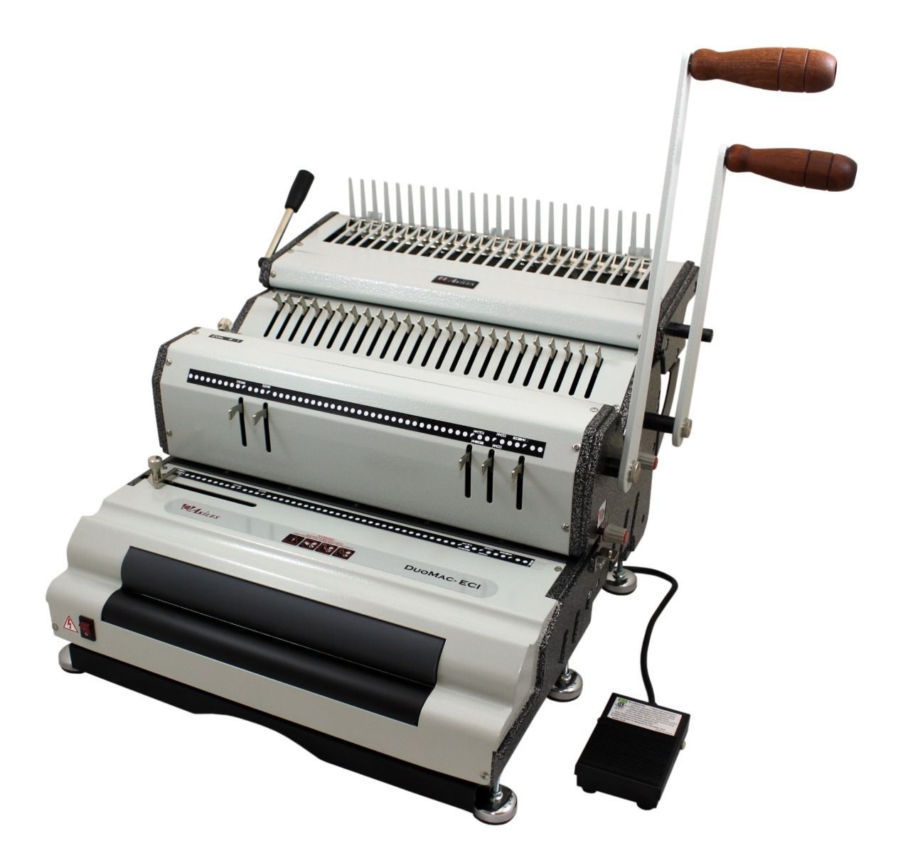Refurbished Akiles DuoMac C41ECI Plastic Comb & 4:1 Coil Binding Machine with Electric Inserter  (Discontinued)