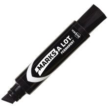 Avery Marks A Lot Black Permanent Markers (98206) (Chisel Tip, Desk-Style, 36/Box) Image 1