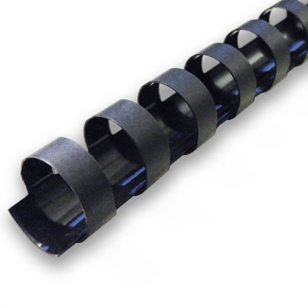 5/8" Black Matte Plastic Binding Combs