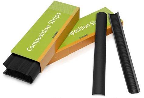 Black Fastback® Composition Strip™ [Narrow, 11"] (100 Pk) Item#56NFBC100BLK