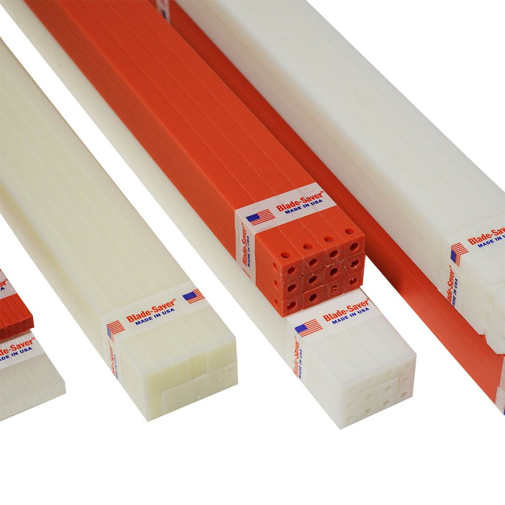 Premium Red 21.25" x 0.394" x 0.394" Blade Saver Cutting Sticks with Knob-Ends for MBM Triumph 4300 (12pk)