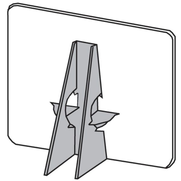 36" Gray Glue-On Easel Back