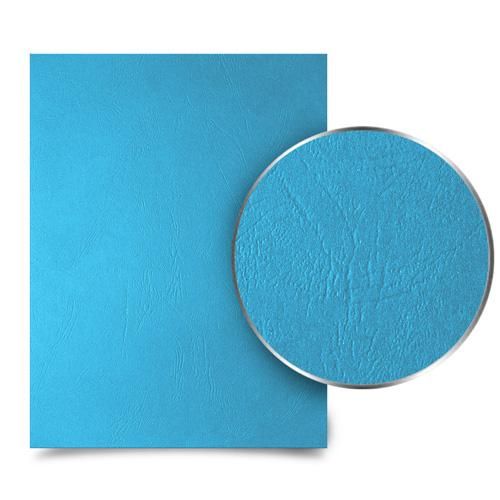 Ocean Blue Grain 8.5 x 11 Letter Size Binding Covers - 100pk