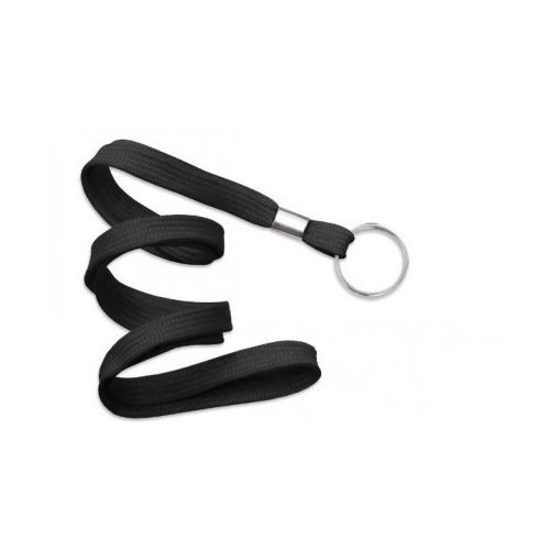 Standard Flat Braid Lanyard With Split Ring [No Break-Away] (Box of 100) Image 1