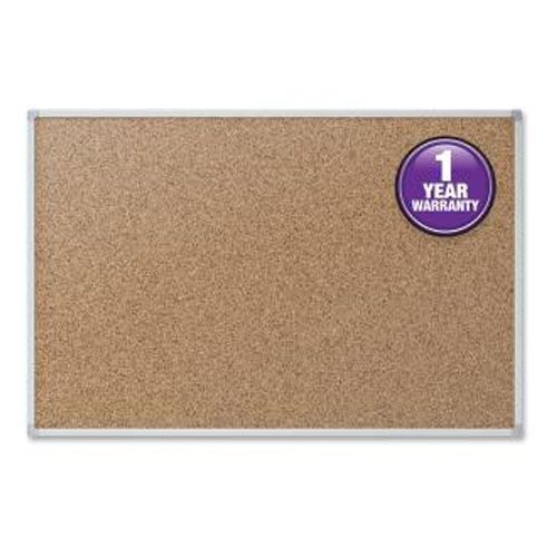 Mead 36 X 24 Natural Cork Bulletin Board With Aluminum Frame 85361 Binding101