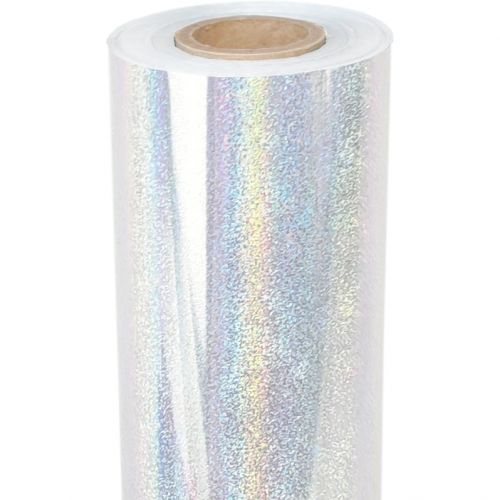 8" x 100' Pixie Dust Glitter Clear-Underlay Laminating Toner Foil with 1/2" Core (1 Roll) #TP-150
