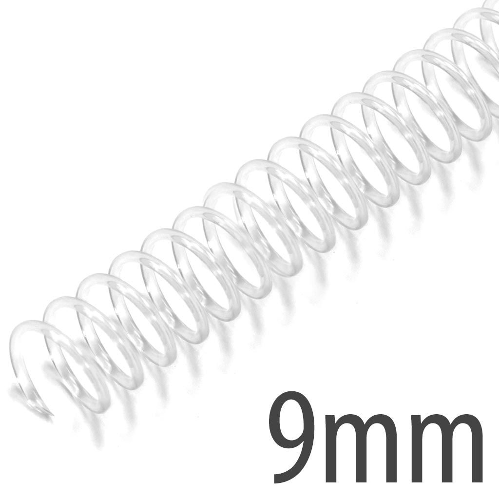 Clear 9mm Coil Bindings