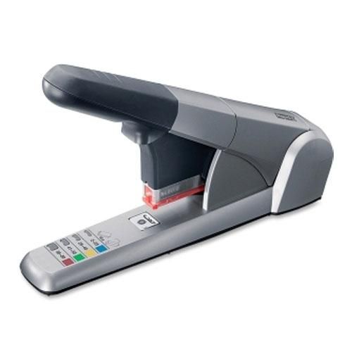 Rapid heavy-duty cartridge stapler with ergonomic handle and color-coded guide labels.