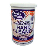 Really Works Heavy Duty Hand Cleaner with Pumice, 4.5 lb. Container Waterless Deep Cleaning for Printers and Pressrooms