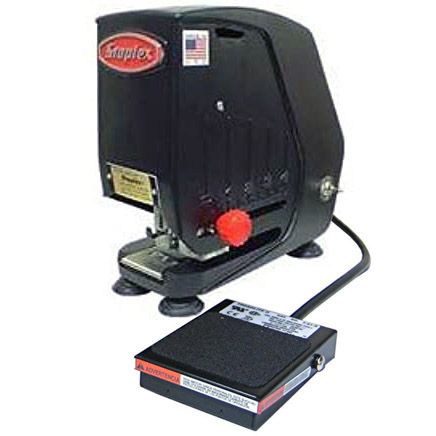 Staplex® S-54NHLF Dual Capacity Single-Head Heavy Duty Electric Stapler with Footswitch