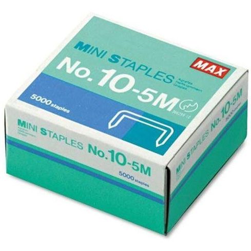 No. 10-5M Flat-Clinch Staples for Max HD-10FL Stapler (5,000/Box)