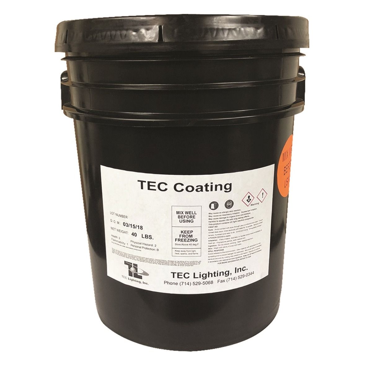 TEC 864 Rigid Gloss UV Coating for Digital (5 Liter) Image 1