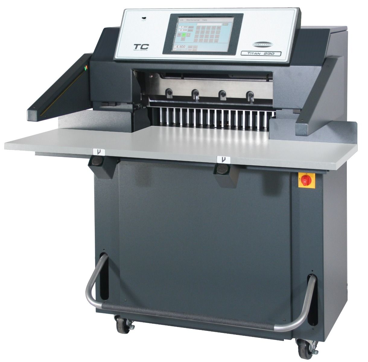 Challenge Titan 230TC 23" Hydraulic Cutter w/ Color Touchscreen Controls and Safety Light Beams Image 1