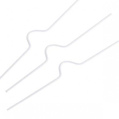 White Wire Calendar Hangers, Pack of 100