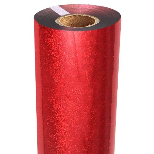 Red Glitter Holographic Foil Fusing Rolls, DIY Hologram Foil Paper