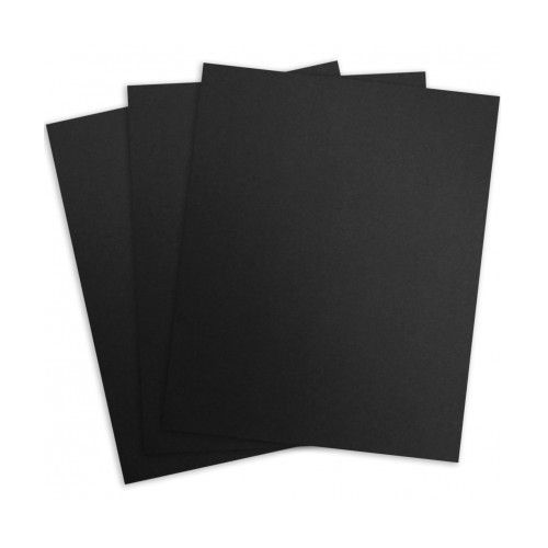 8.75" x 11.25" Black Linen Report Covers [Round Corner, 19-hole Punch] (100pk)