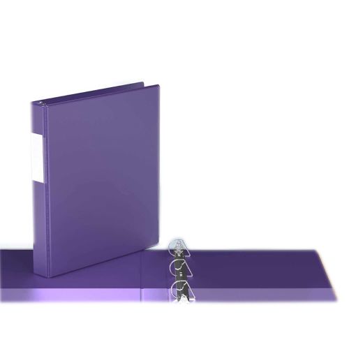 Purple Letter Size Premium Economy Angle D Ring Binders (6/Pack)