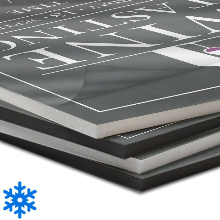 18" x 24 ½" Black Pressure Sensitive Foam Pouch Boards [Gloss Laminate] (10/Bx) Item#80PPBFBG1824