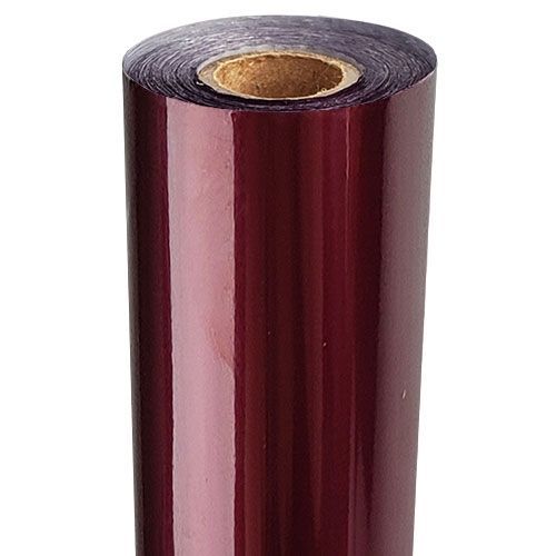 8" x 100' Burgundy Metallic Laminating Toner Foil with 1/2" Core (1 Roll) #RED-41