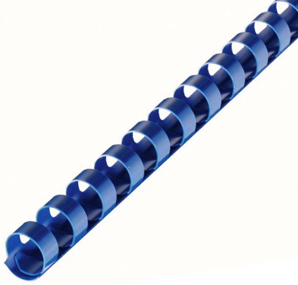 Plastic Comb Binding 19 Ring [1/4", Blue]