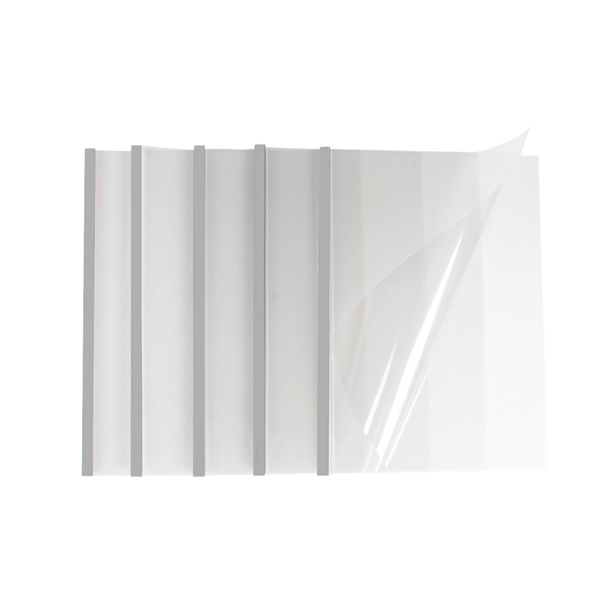 Masterbind Clear EASY Covers [Silver Channel, 60 Sheets Capacity,Size 7] - 40/Bx