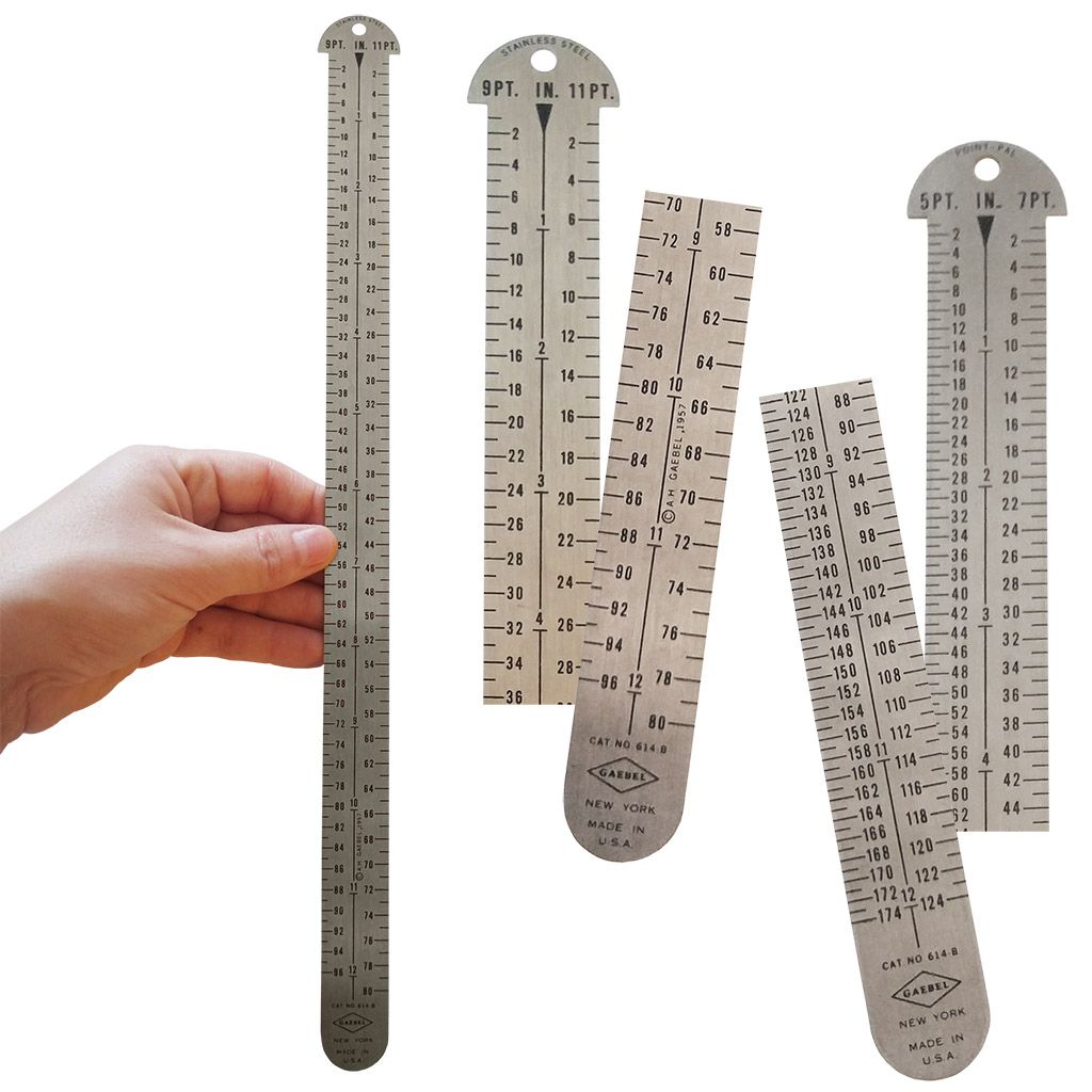 Buy Style 614-B Gaebel Line Gauges + 614B 12 Gaebel Stainless Steel Rulers  Online