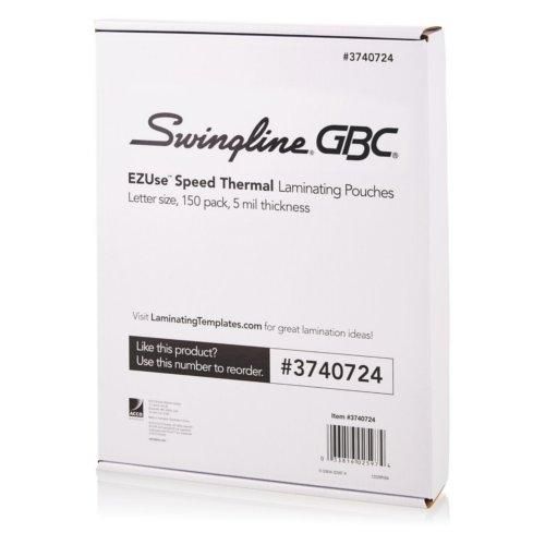 GBC Swingline EZUse 5mil Letter Size Speed Thermal Pouches 150pk - 3740724